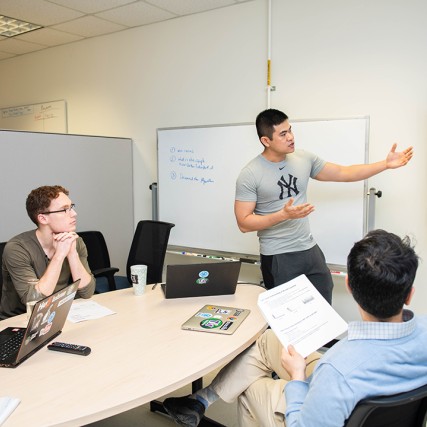 Students working closely with current GCI faculty