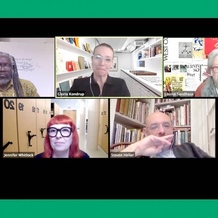 A Zoom grid of panelists.