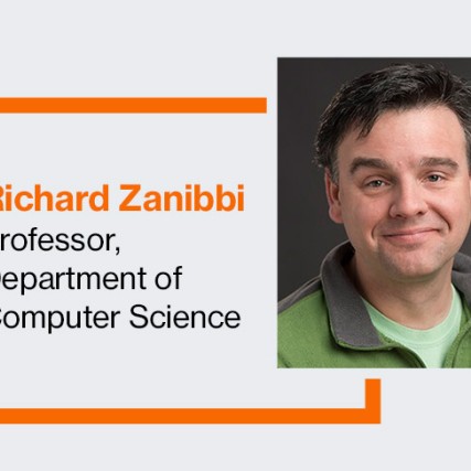 Richard Zanibbi, professor in the Department of Computer Science.