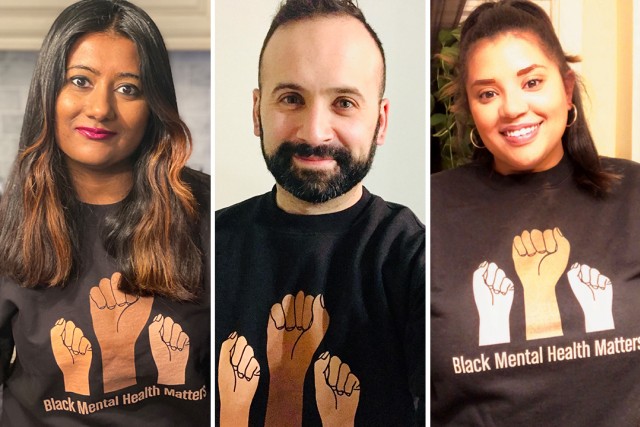 side-by-side portraits of three mental health therapists.