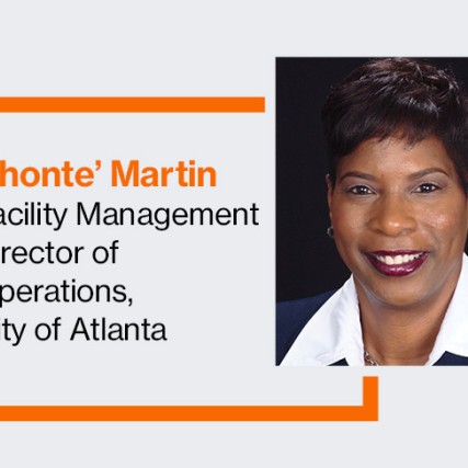 Chonte’ Martin, Facility Management Director of Operations for the City of Atlanta.