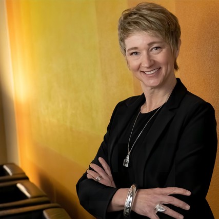 portrait of College of Liberal Arts Dean Anna Stenport.