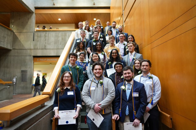 Students from March 2022 Beta Gamma Sigma Ceremony and Reception!
