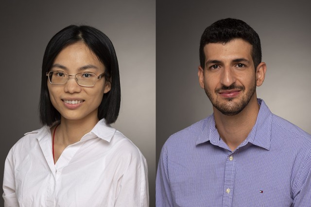 side-by-side portraits of professors Yidan Hu and Ivan De Oliveira Nunes.