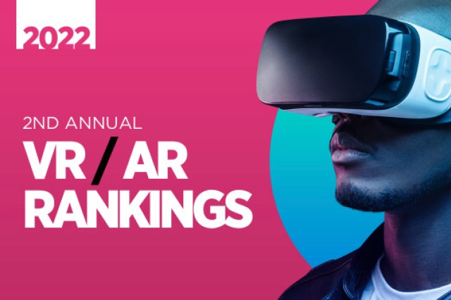 graphic reads second annual VR AR rankings.