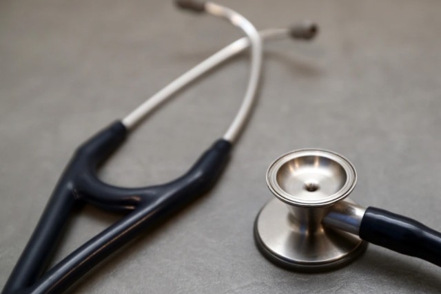 a stethoscope.