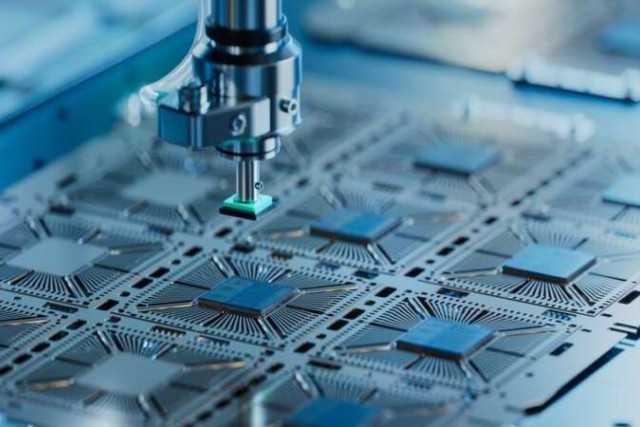 Microchip being made. 