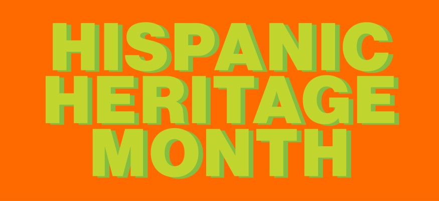 orange background with green text