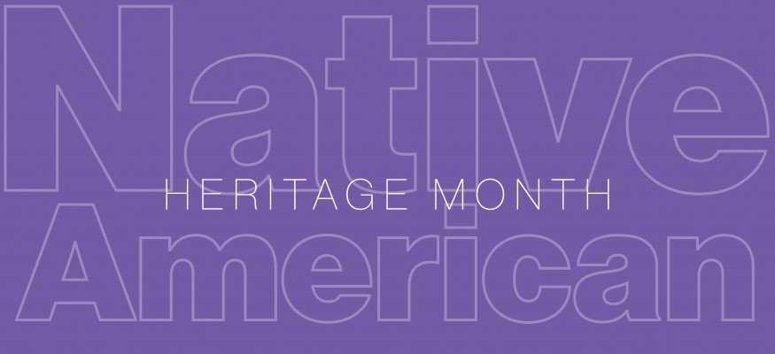 purple background with white text