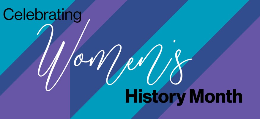 blue and purple shapes with white and black text