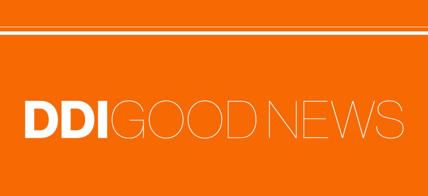 orange background with white lines and white text