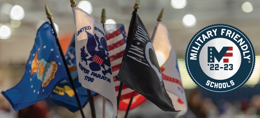 flags with circular graphic