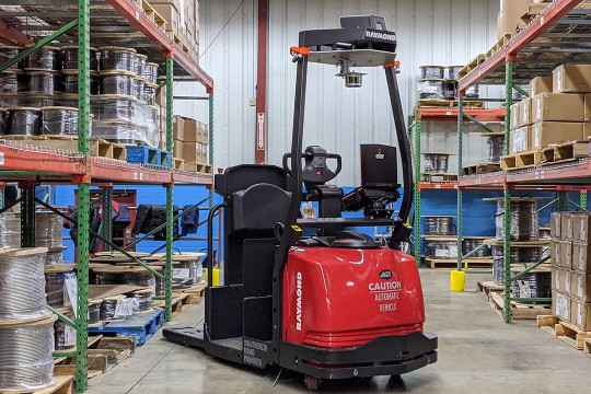 prototype of a smart forklift.