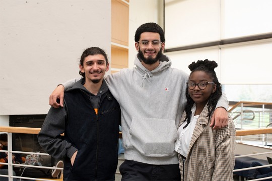 Zaid Abdulsalam, Ismael Cortes Jr., and Justice Marbury were among the first students from Rochester Prep High School