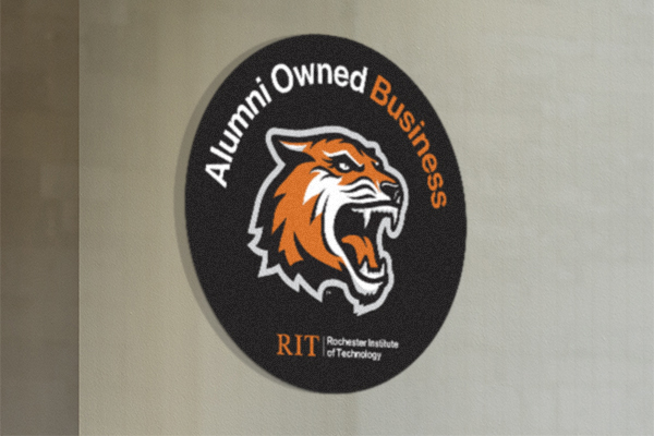 Alumni Owned Business Window Cling
