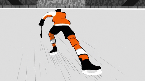 RIT hockey player animation gif