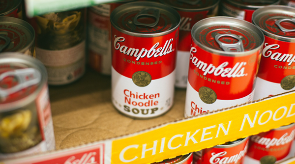 Campbell chicken soup cans