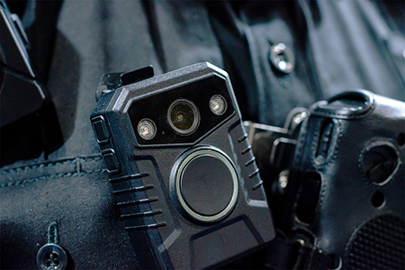 body-worn camera footage on a police officer