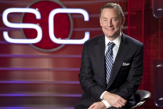 Person posing at Sports Center stage