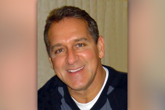 Professor posing for camera