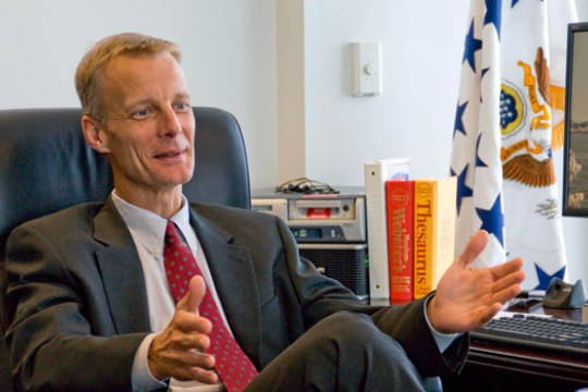 Person sitting in office