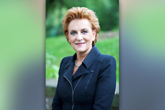 Portrait of person in park