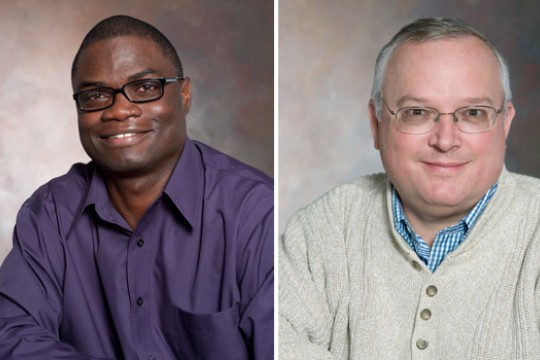 Two portraits side by side