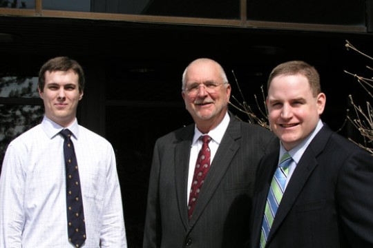 People posing for camera