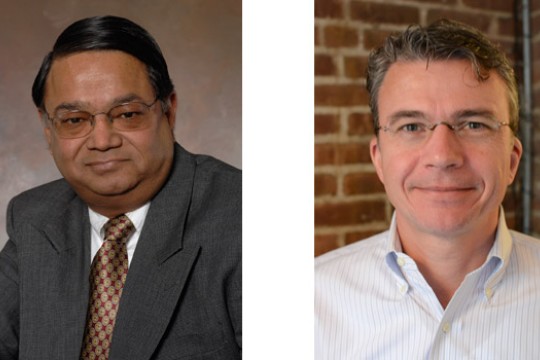 Two portraits side by side