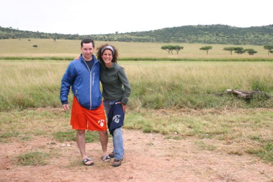 Students posing for camera