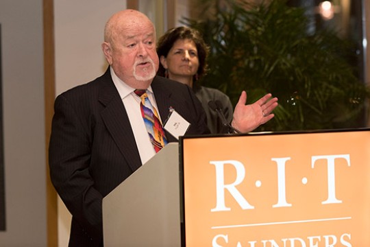 Philip Tyler speaking at event