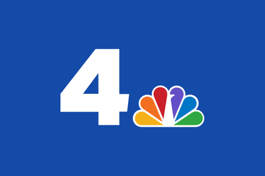 The number 4 to the left of the CNBC rainbow peacock logo