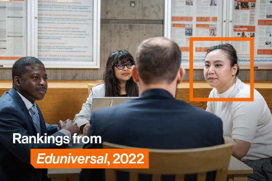 Rankings from Eduniversal, 2022