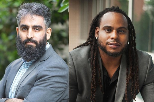 side-by-side images of Amir Khazaieli and Reggie Jean-Brice.