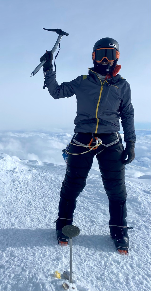 Standing on the summit of Denali, North America’s highest point (20,310’)
