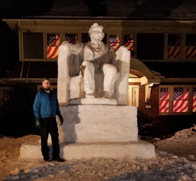 Jimmy Kimmel joked about this sculpture in his 2/11/21 monologue!