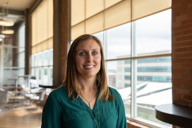 Kelly Vanderwerff, Senior Research Engineer, at Raven Industries in Sioux Falls, South Dakota. Photo courtesy of Raven Industries.