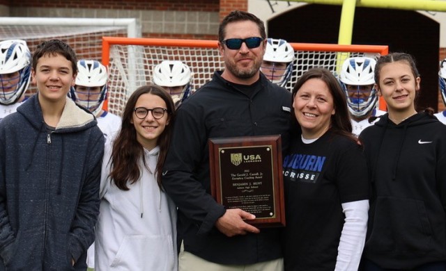 Ben Hunt with wife Jenni and children (left to right) Noah, Hannah and Marley.