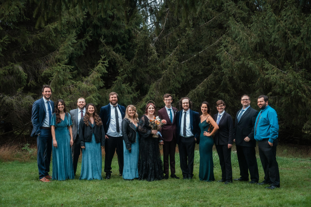 Jenna Bossert (Museum Studies, 2016) and Eric Falkenberg (Computer Science, 2017) married each other on October 21, 2023 at Tamerlaine Sanctuary and Preserve. Their closest RIT friends plus family were there to celebrate their special day!