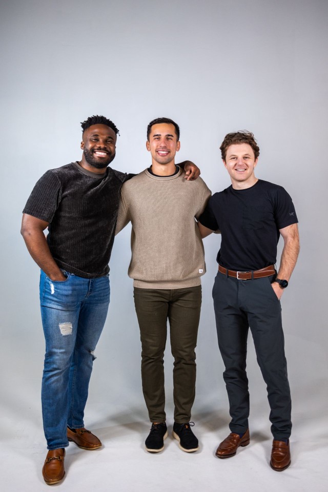 Epoch Co-founders (From left to right:  Adesola Adedewe BS, MS ’22 , Marcus D’Aguiar BS ’20, and Garret Brennan BS ’21)