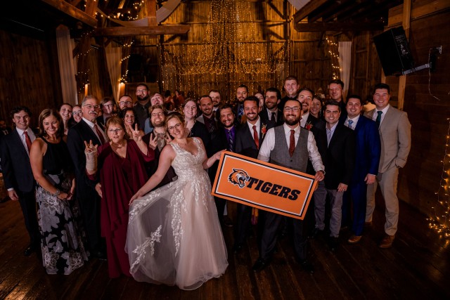 Alumni Photo at Cullen-Fowler Wedding