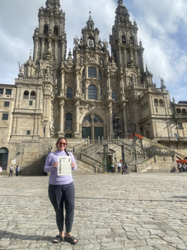 Grace Anne ’19 (CAD)-Standing before the Cathedral of St. James