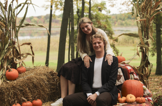 Mckenna Short ’24 (CET), MS ’24 (CET) and Benjamin Bremer ’27 (GCCIS) - Picture taken by Lauryn Beale ’25  (CAD)