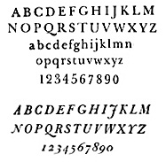 Examples of a Font Face