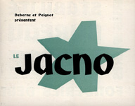 Fig. 26: "Jacno," by Marcel Jacno, Deberny et Peignot, 1950.