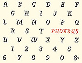 Fig. 31: "Phoebus," by Adrien Frutiger, Deberny et Peignot, 1953