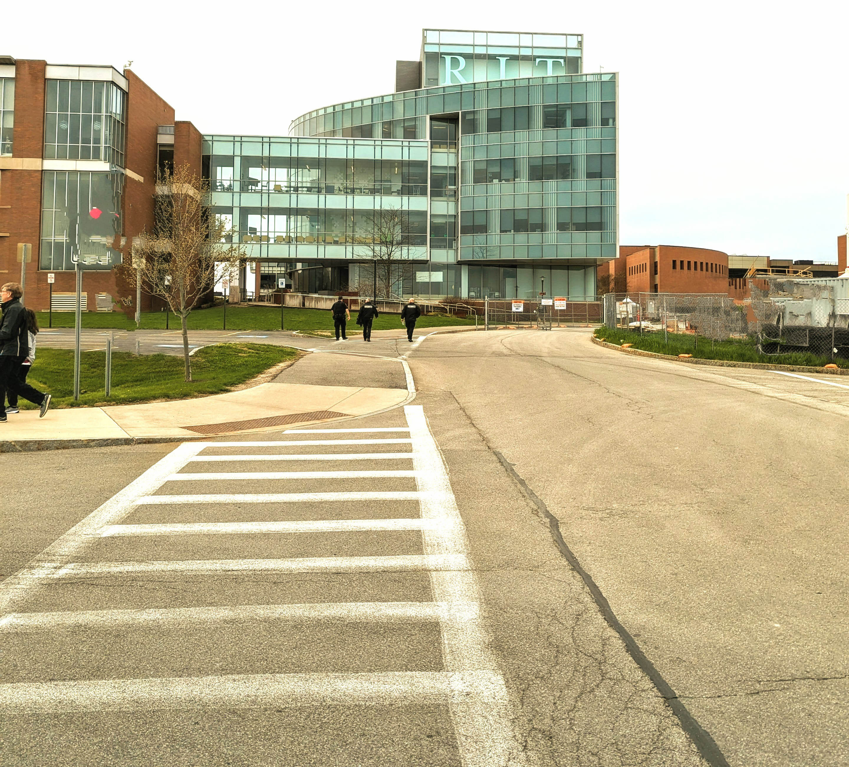 Photo of the Institute Hall Building at RIT. The AMPrint Center is on its 4th floor.