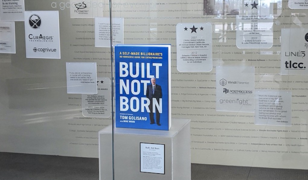 Built not born book in an archive