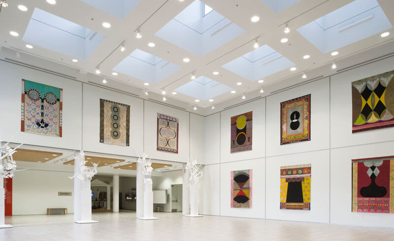 Interior of the University Gallery.