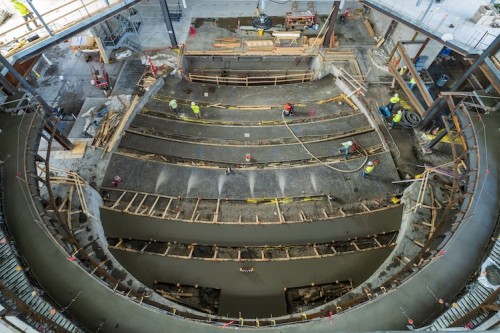 construction of music performance theatre